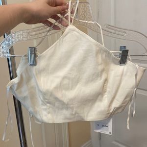 Zara off white top. Size S. Brand new with tags